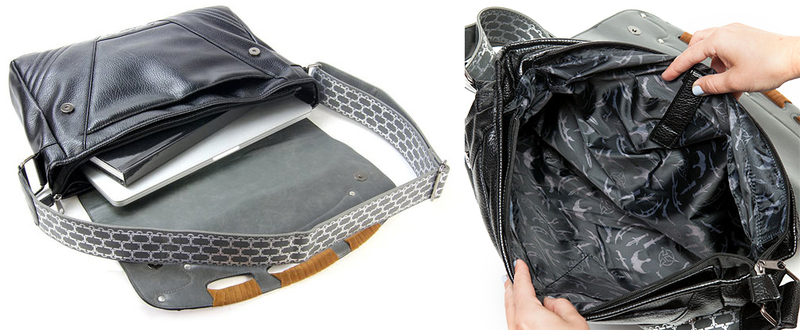 Illustration for article titled Carry Your Klingon Weapons (or Laptop) in This Gorgeous Messenger Bag